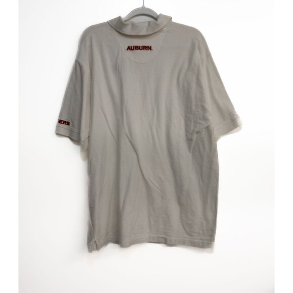 Pressbox Auburn University Polo Shirt - Mens 2XL - Cream With Embroidered Logo - Picture 5 of 8